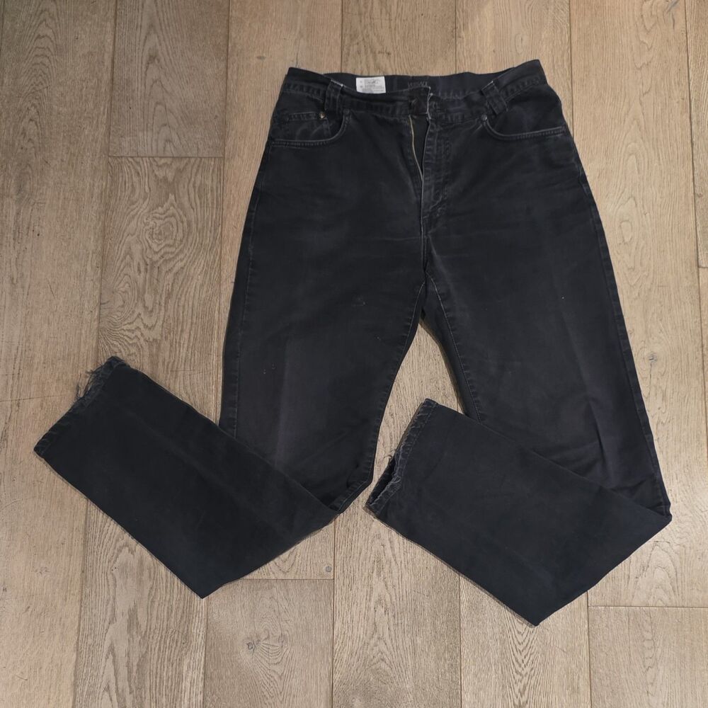 VTG Versace Classic V2 Jeans Made in Italy Faded Black Cotton Mens Size 32 Patch
